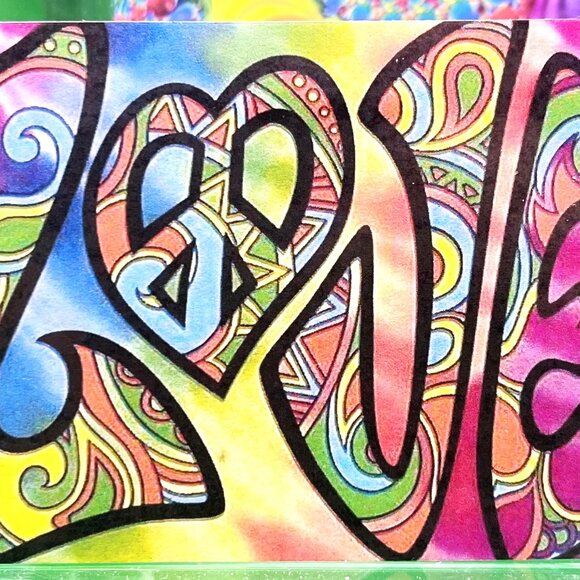 Kitchen Refrigerator Magnet Bundle Handmade Lot of 9 Peace Love Rainbow Flowers - Picture 4 of 11